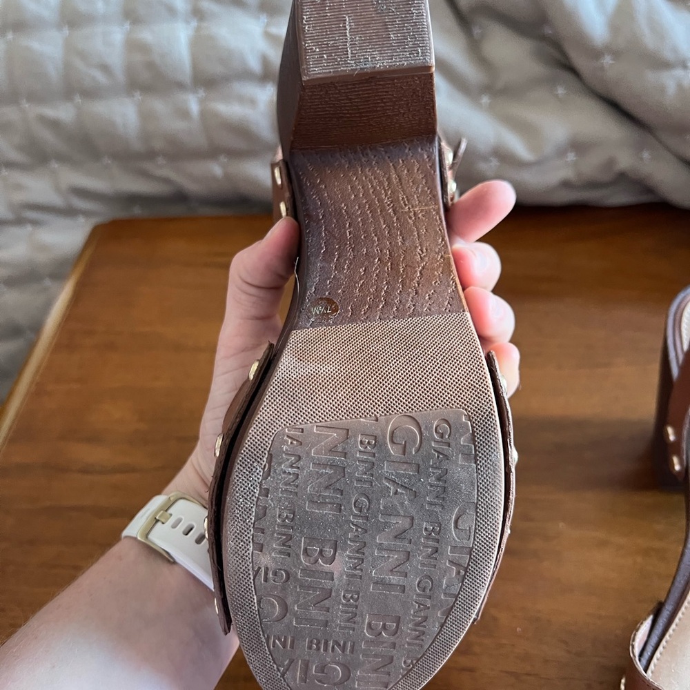 Brown Platform Sandals - image 6